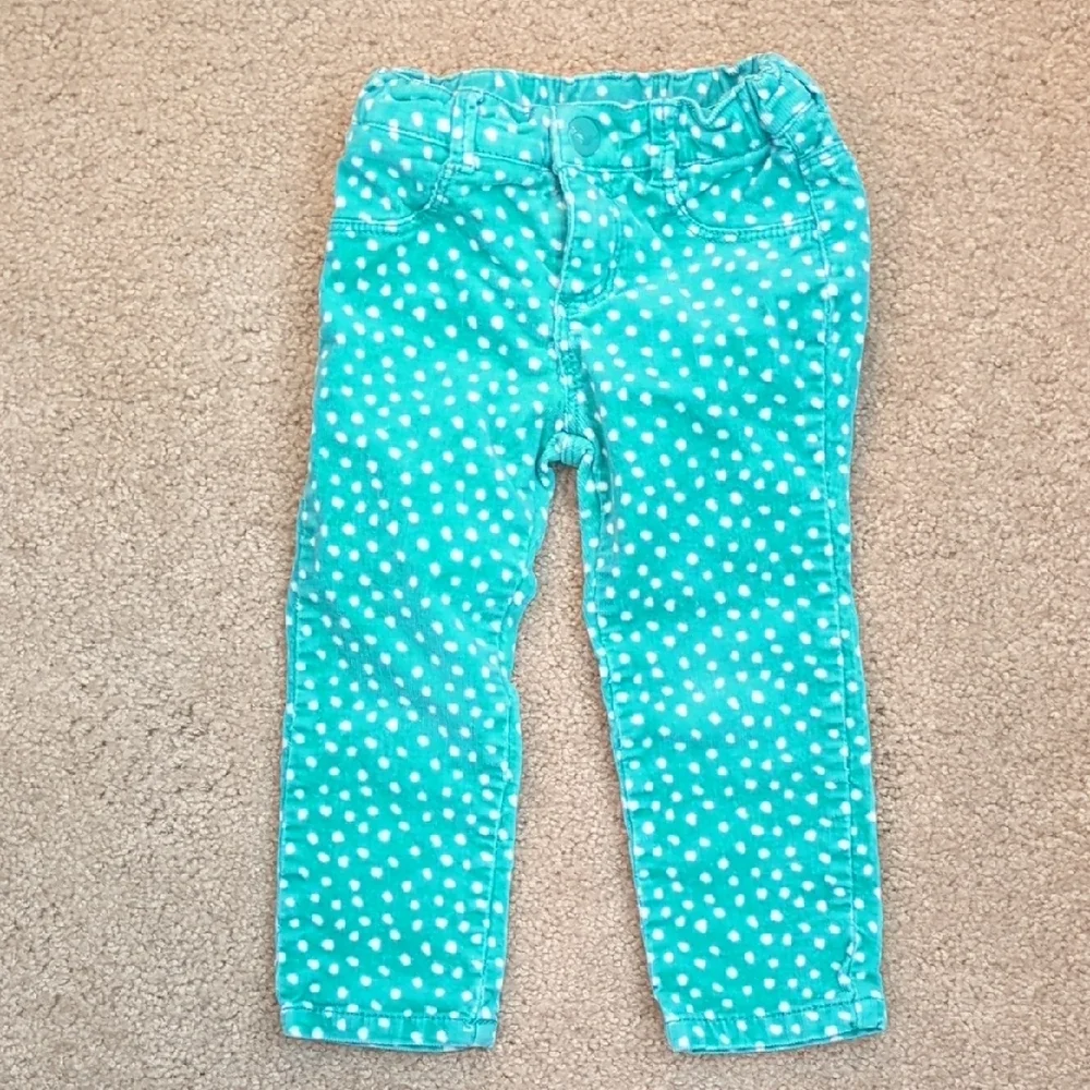Gymboree Teal Polka Dot Corduroy Pants for Kids